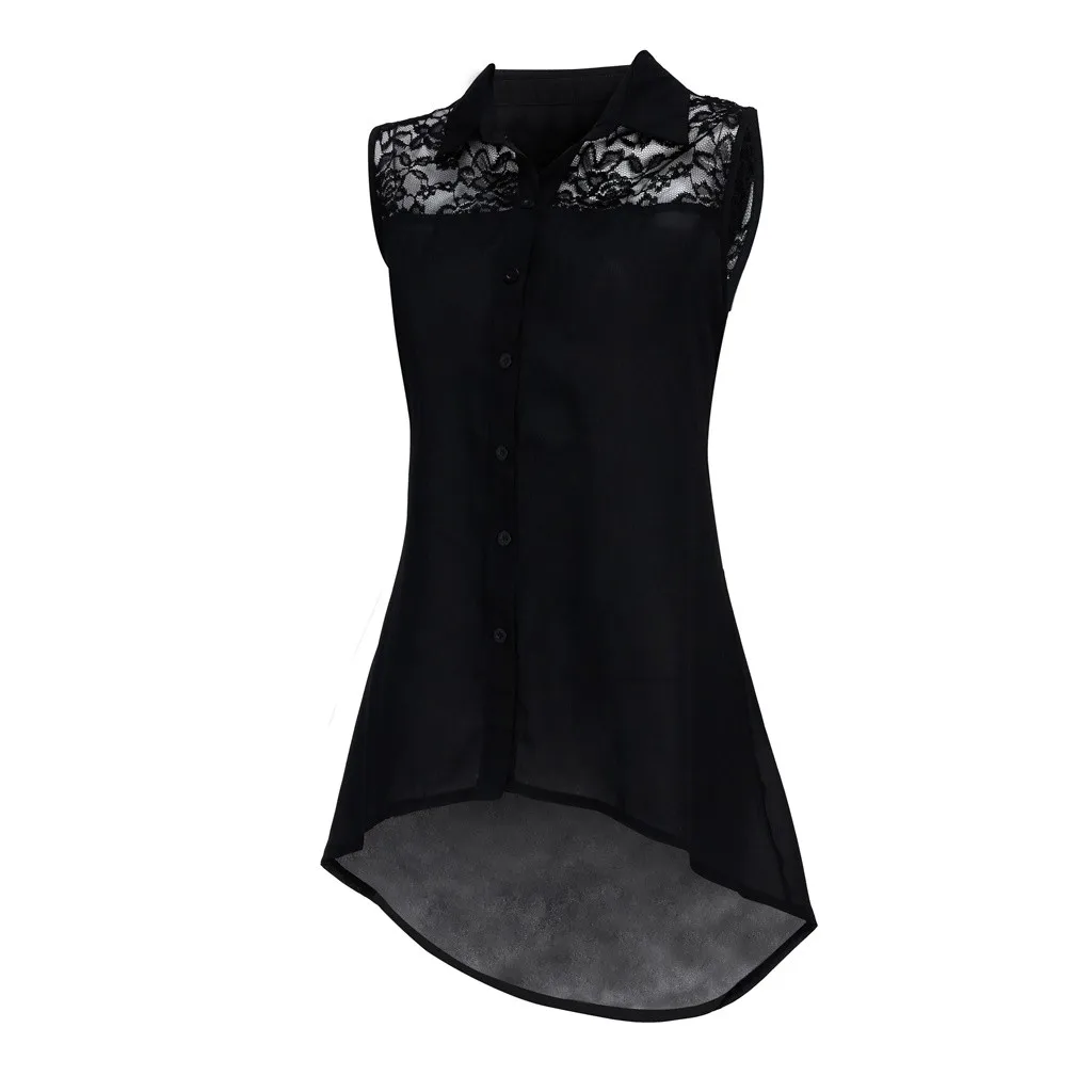 Женская винтажная Модная рубашка размера плюс, Женская Летняя Повседневная шифоновая блузка без рукавов, топы, блуза для повседневной носки, женская уличная одежда#610