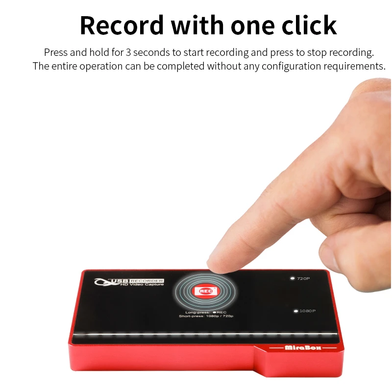 Mirabox capturador de vídeo FHD, HDMI a USB, grabación HD de un toque, HDCP 1,3, 1080P, 30Hz, 720P, 60Hz, juego de disco duro de - AliExpress