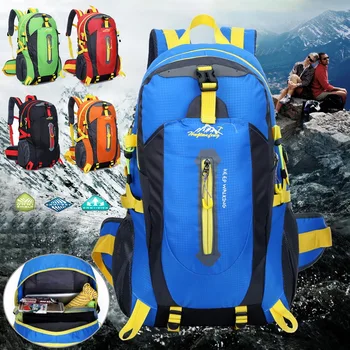 

New 40L Outdoor Backpack Camping Climbing Bag Waterproof Mountaineering Hiking Backpacks Molle Sport Bag Climbing Rucksack