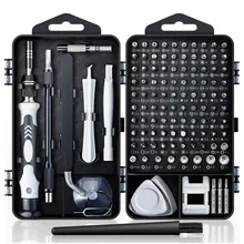 

115 in 1 Precision Screwdriver Set with Slotted, Phillips, Torx& More Bits, Non-Slip Magnetic Electronics Repair Tool for iPhone