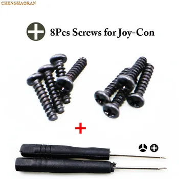 

ChengHaoRan 8PCS/set Screws +Cross Triangle Screwdrivers For Nintendo NS NX Joy Con Replacement Screws For Switch Joy-con screws