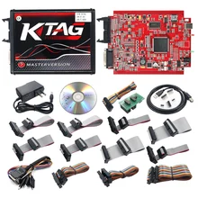 KTAG V7.020 красный PCB ECU программирование V7.020 KTM100 KTAG ECU программирование Инструмент мастер программного обеспечения V2.23 с неограниченным маркером