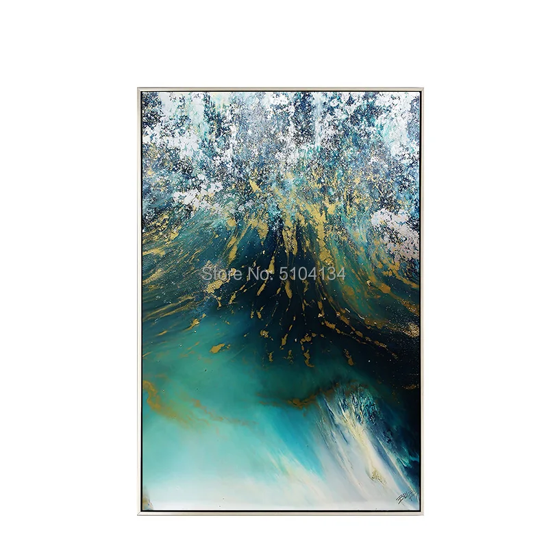 Hand painted Abstract GREEN Oil Paintings Abstract canvas Oil Painting wall art painting for Living Room home Decoration Hand painted Abstract GREEN Oil Paintings Abstract canvas Oil Painting wall art painting for Living Room home Decoration