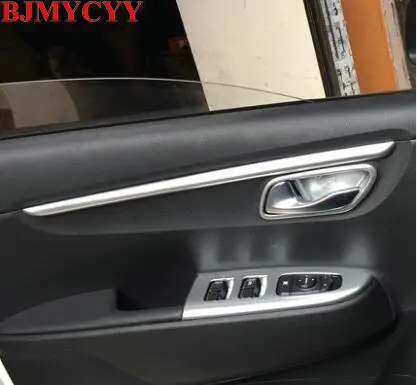 BJMYCYY 4 шт. для KIA K2 KX CROSS Автомобильная Дверная панель яркая отделка Декоративная нержавеющая сталь
