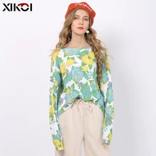 *#Best Price New XIKOI Fashion Sweet Rose Print Sweater For Women Winter Oversized Pullover Autumn O-Neck Jumper Knitted Pull Femme Plus Size *#Best Price New XIKOI Fashion Sweet Rose Print Sweater For Women Winter Oversized Pullover Autumn O-Neck Jumper Knitted Pull Femme Plus Size