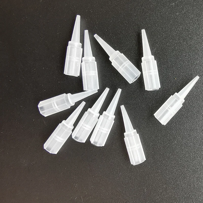 100pcs/lot Plastic Semi Permanent Makeup Tattoo Caps Eyebrow/Lip Tattoo Needle Tips Matched For 1R Needles Accessories