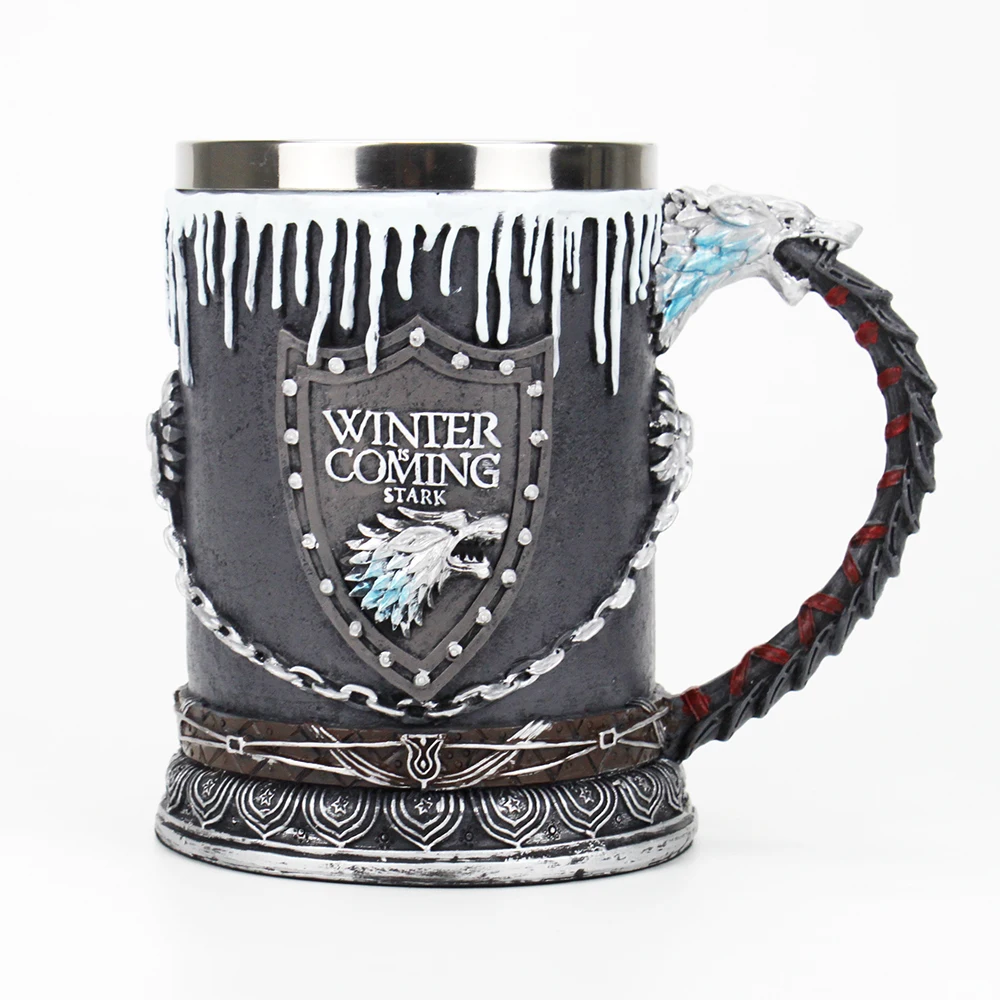 Игра престолов кружка Nemesis Now House Stark Tankard пиво кофе питейная посуда кружки 500-600 мл лучший подарок веера