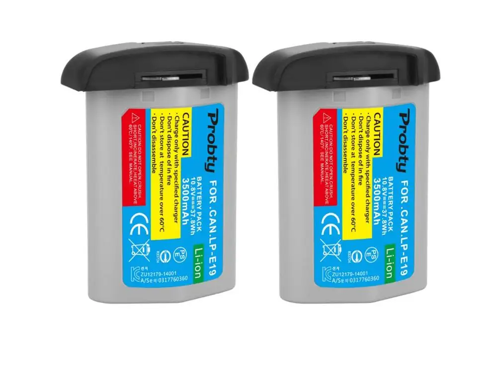 LP-E19 LP-E19 / LP-E4N バッテリー LCD デュアルスロット急速充電器