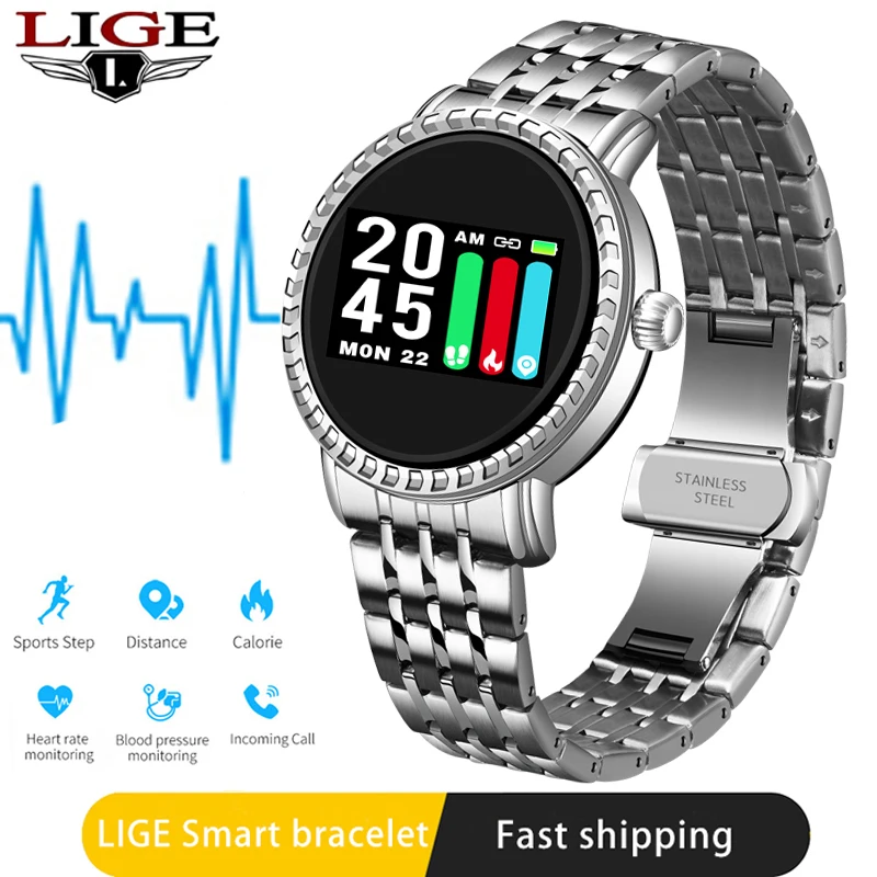 

2020 Smart Watch Women Fitness Tracker Waterproof Pedometer Heart Rate Blood Pressure Monitor For Android ios Sports smartwatch