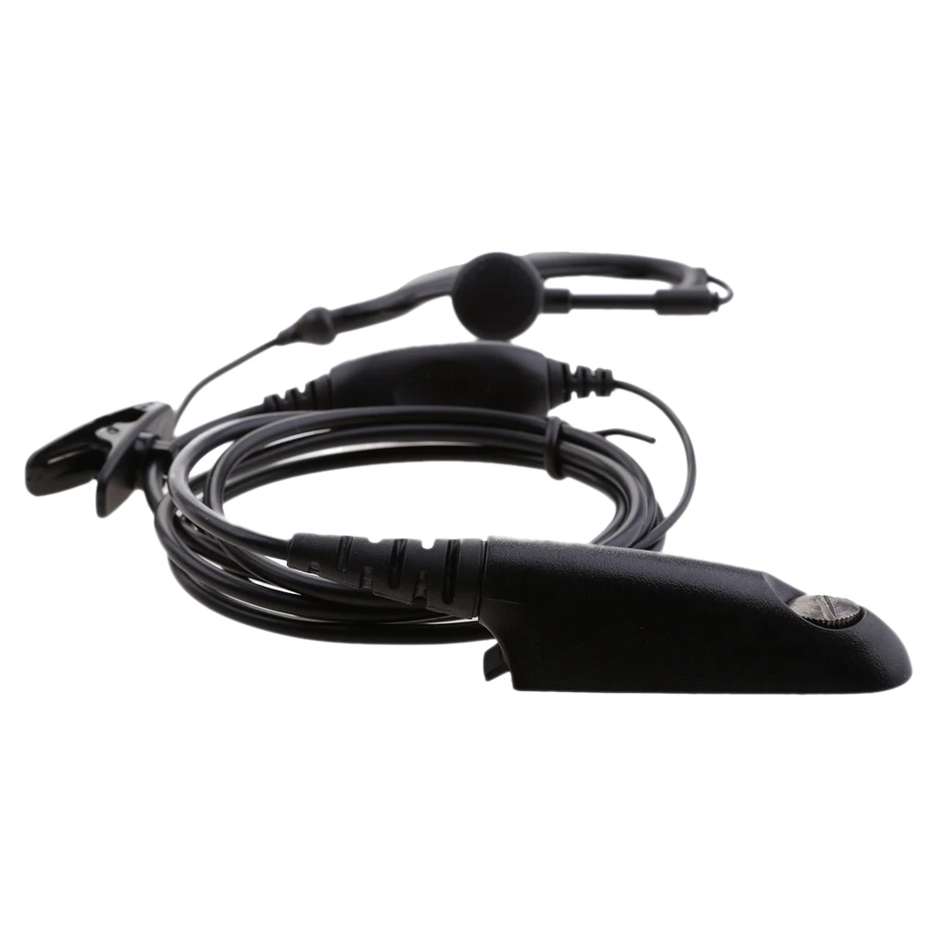 

Walkie Talkie Earphone Black Microphone Replacement Accessories Reliable