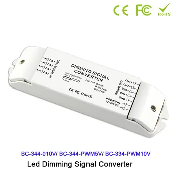 

DC12V-24V DALI to 0-10v/PWM5V/PWM10V 4 channels signal converter DALI led driver controller for led lamp light