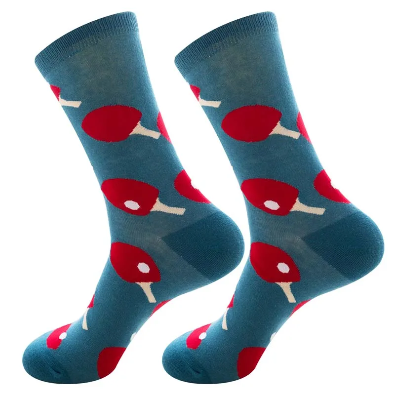 Women Colorful Combed Cotton Socks Shark Skull Pattern Long Tube Happy Men Socks Novelty Skateboard Crew Casual Crazy Socks - Color: 23