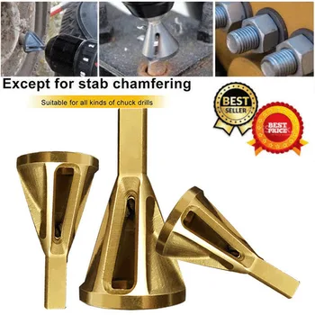 

Hot Stainless Steel Deburring External Chamfer Tool Drill Bit Remove Burr Deburring External Chamfer Gold Colors