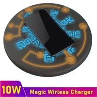 10w magia array qi carregador sem fio para iphone 8 x xr xs 11 12 13 pro max xiaomi carregador inalambrico rápido sem fio almofada de carregamento
