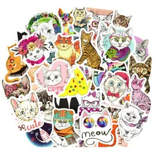 Best Offers 50 PCS Cute Cats Stickers Gift Toys for Children Animal Cartoon Kawaii Waterproof Stickers to DIY Skateboard Laptop Car Luggage Best Offers 50 PCS Cute Cats Stickers Gift Toys for Children Animal Cartoon Kawaii Waterproof Stickers to DIY Skateboard Laptop Car Luggage