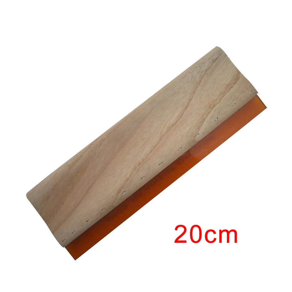 Cheap 1pc Silk Screen Printing Squeegee Ink Scraper Screen Printing Aluminum Emulsion Scoop Coater Tools - Цвет: 20cm squeegee