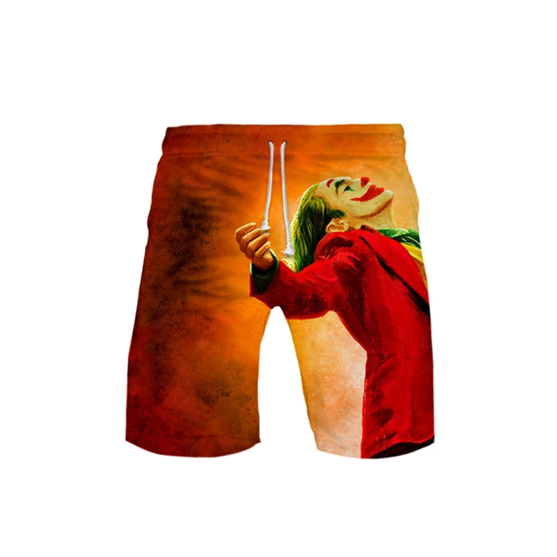 The Joker Put On A Happy Face Short Pants Cosplay Arthur Fleck Men Summer Casual Shorts 3D Print Sportwear Trouser - Цвет: 3