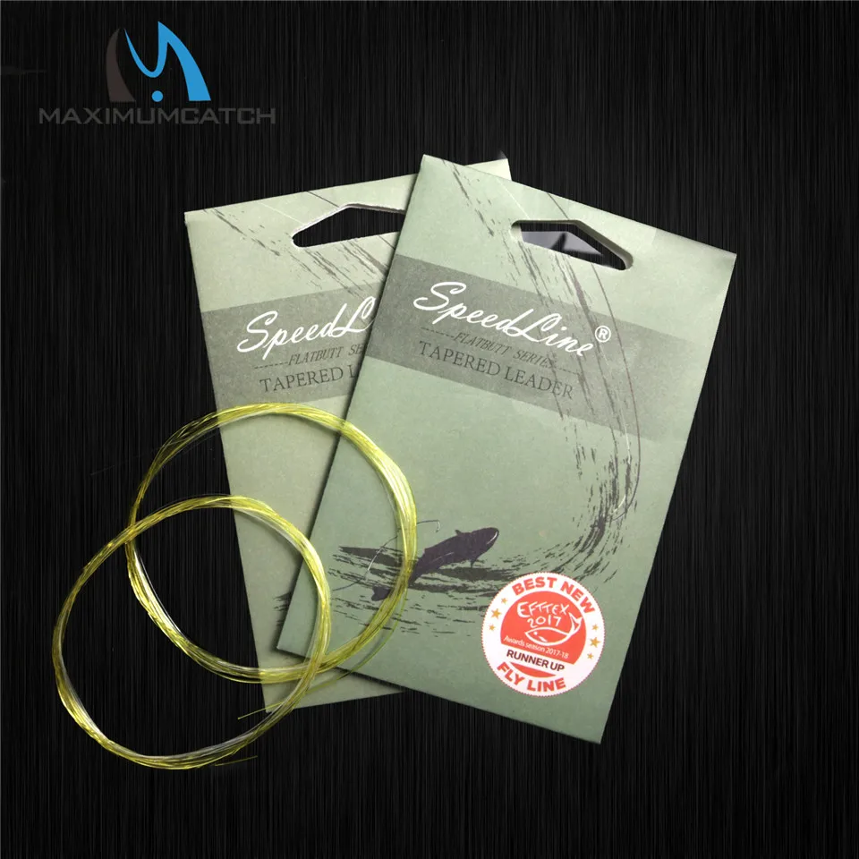 

Maximumcatch Flat Butt Leader 9ft/15ft 3X-6X Fully Clear/Yellow With Clear Tip Fly Fishing Leader Line