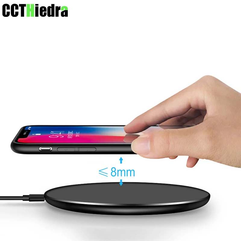 

Fast Wireless Charger for iPhone X Xs MAX XR 8 plus Charging for Samsung S8 S9 Plus Note 9 8 USB Phone Qi Charger Pad
