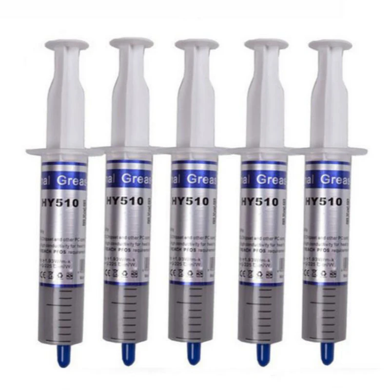 1.93W/m-k HY510 25g Silicone Thermal Paste Heat Transfer Grease Heat Sink CPU GPU Chipset Notebook Computer Cooling Syringe thermal conductive paste,thermal paste