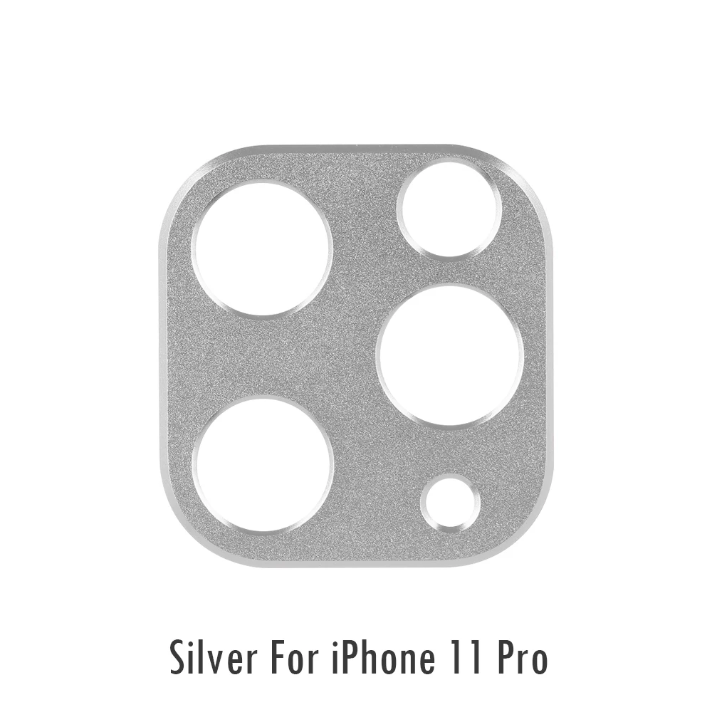 Цветной металлический сплав объектив камеры протектор экрана защитное кольцо для iPhone 11 iPhone Pro iPhone 11 Pro Max - Цвет: silver 11 Pro