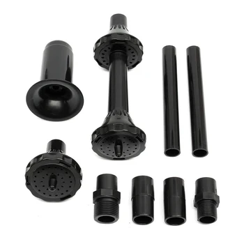 

Waterfalls Display Water Pump Multifunction Nozzle Black Durable Sprayer Head Set Solar Powered Sprinklers Plastic Fountain Pond