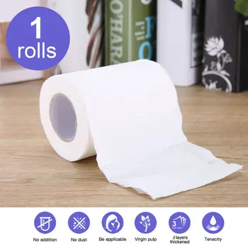 

1 Roll Natural Paper Towels Portable High Quality Toilet Paper for Office for Family Restaurant English Packaging