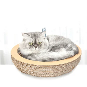 

Bowl Type Cat Catnip Scratch Board Nail Scraper Mat Bed Toy Cats Scratcher Corrugated Paper Kitten Pad Rest Pet Supplies ZM727
