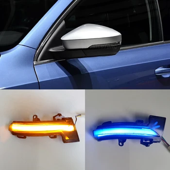 

For VW SKODA OCTAVIA T-ROC Dynamic Blinker LED Turn Signal Light Lamp For Volkswagen Side Mirror Cover Light 2014 2015 2017