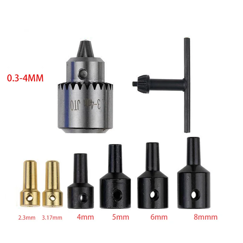 ร้อนเจาะเครื่องเจาะไฟฟ้า Mini Drill Chuck Keyless Chucks เจาะ0.3 4มม.