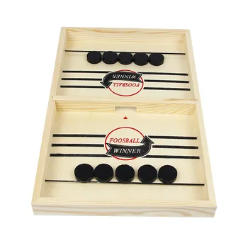 

Table Hockey Sling Puck Battle Game Table Ice Hockey Board Games Fast Sling Puck Game Toys For Child Adult Interactive Game