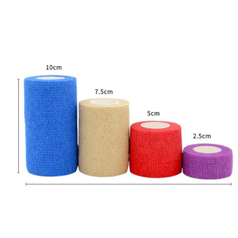 free-shipping-x50rolls-medical-self-adhesive-elastic-bandage-colorful-sports-wrap-pets-emergency