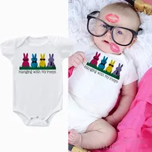 Г., летний импортный Детский костюм в европейском и американском стиле Одежда для ползания разноцветная одежда с рисунком кролика