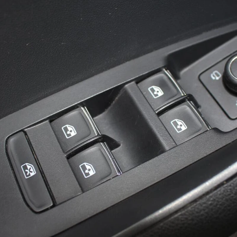 

BJMYCYY For skoda kodiaq 2019 accessories door window lift button switch sequin interior mouldings Car styling trim cover