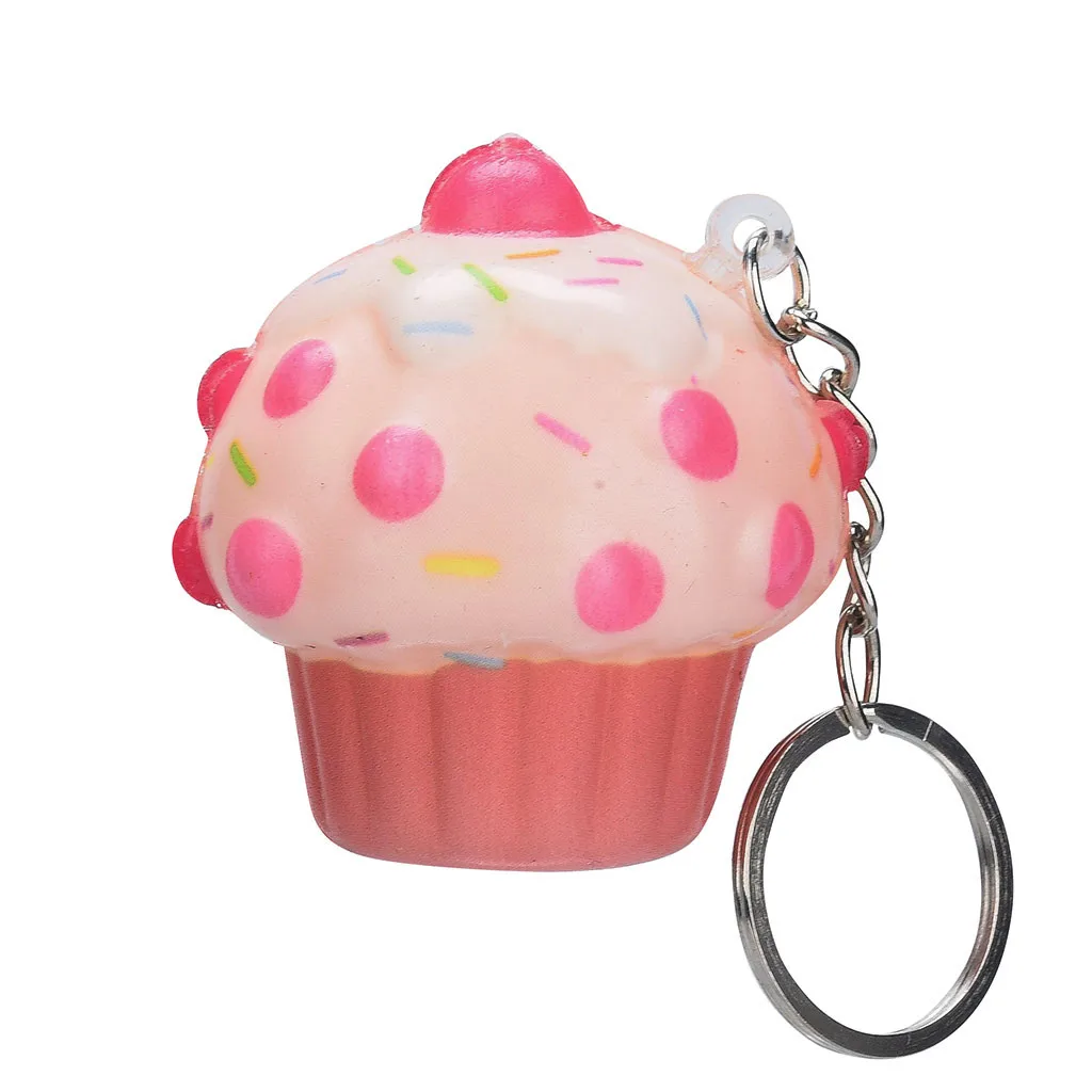 Мягкая медленно поднимающаяся игрушка Kawaii Очаровательная мороженое торт ароматический крем медленный брелок игрушка антистресс снятие сдавливания детская игрушка-подарок - Цвет: A