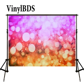 

VinylBDS Valentine'S Day Backdrops Colorful Bubble Bokeh Backdrop Kids Shimmer and Shine Party Background for Children Studio
