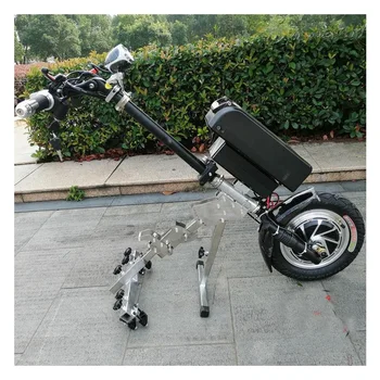 

36V/48V 350w/500w 10/12inch Electric Handcycle Folding Wheelchair Attachment Hand Cycle Bike WheelChair Conversion Kits