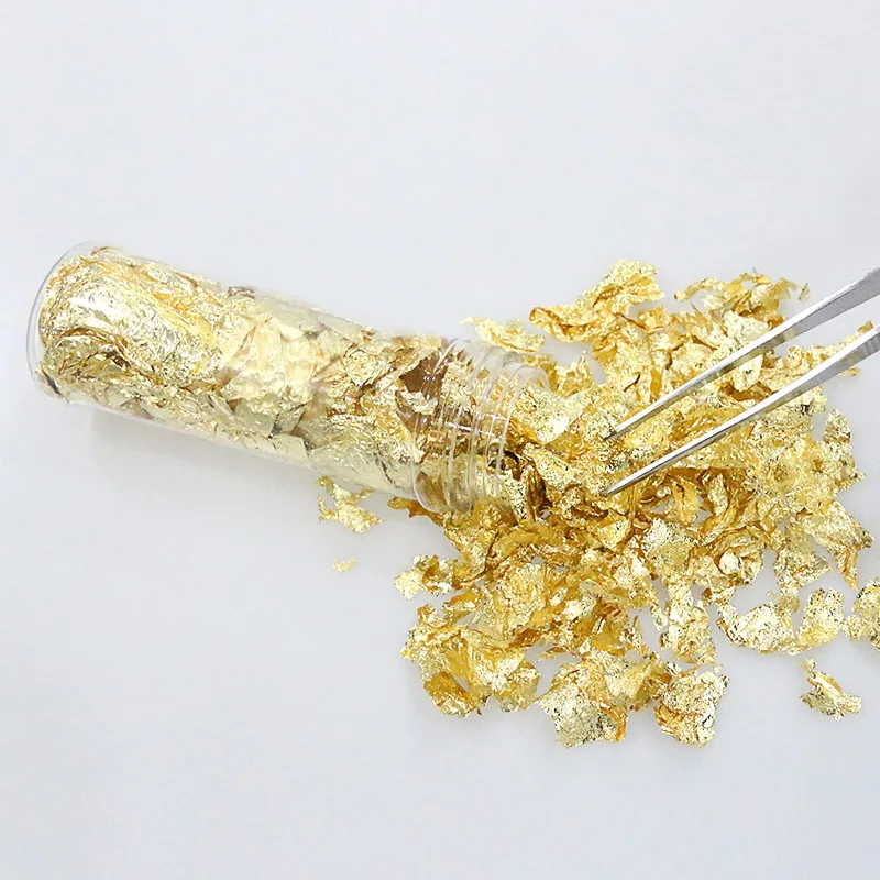 BAYCHEER 2g/3g Edible Gold Foil Cupcake Toppers Celebrations Candy Shaker Jar Wedding Shower Party Cake Food Decoration Supplies