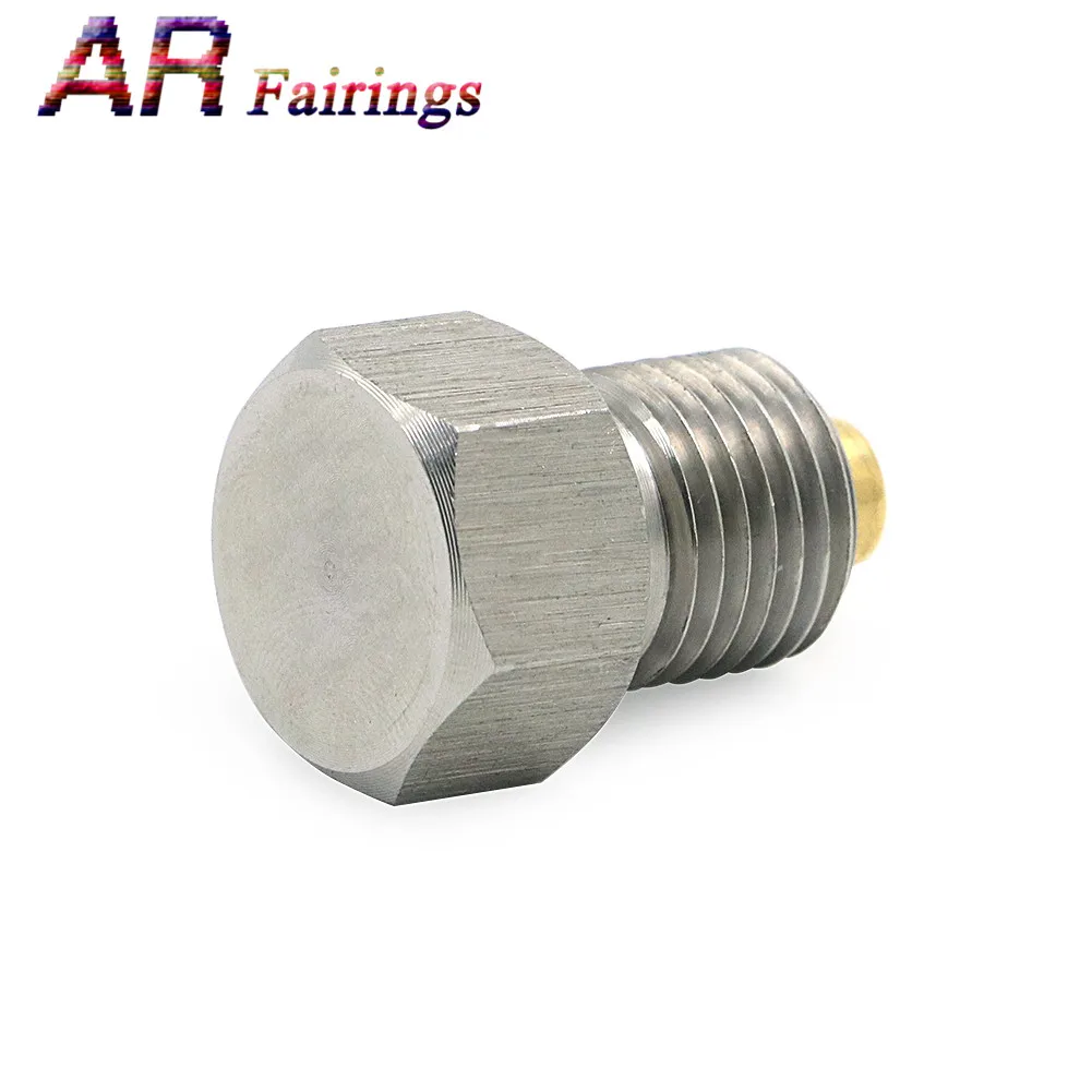 Replace OEM# 60328-98B 60328-98A For Harley Buell Stainless Steel Magnetic Transmission Drain Plug