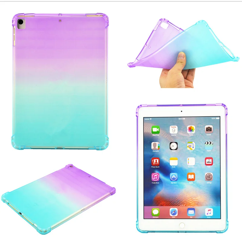 Чехол для iPad 10 2 2019 ТПУ прозрачный силиконовый ударопрочный чехол Apple 7th поколения