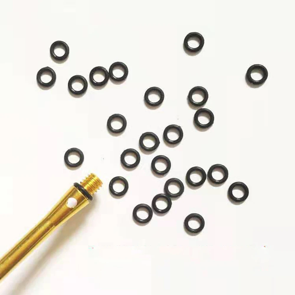 50pcs/100pcs Aluminum Dart Shaft Rubber O Ring Non-Slip O Rings Darts Arrow Tips Replace Gasket Grip Washer Grommets Stems uxcell hot sale 50pcs 3sizes 11mm 13mm 16mm od o ring hose gasket flat rubber washer lot for faucet grommet black