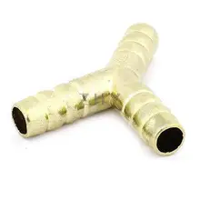 9,7 мм x 7 мм 5/16 Y Тип колючей соединитель металлический шланг Столярный латунный тон