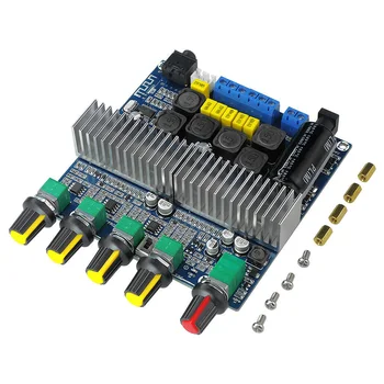 

Bluetooth 4.2 TPA3116D2 Digital 2.1 Audio Amplifier Board 100W+50W+50W DC 12-24V Volume Adjustment FKU66