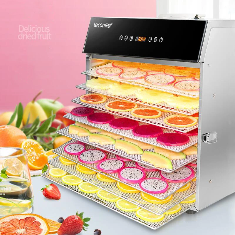 Food Dehydrator Dryer Dried Fruit Machine Household and Commercial Smart Touch 8-layer Capacity Food Dehydrator Dryer Dried Fruit Machine Household and Commercial Smart Touch 8-layer Capacity