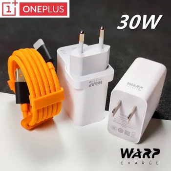 

30W charge Oneplus Warp charger Oneplus 8 pro Power adapter Type-C Cable 5V=6A max For One plus 8 Pro 7t 8 6 6t 5 5t 3