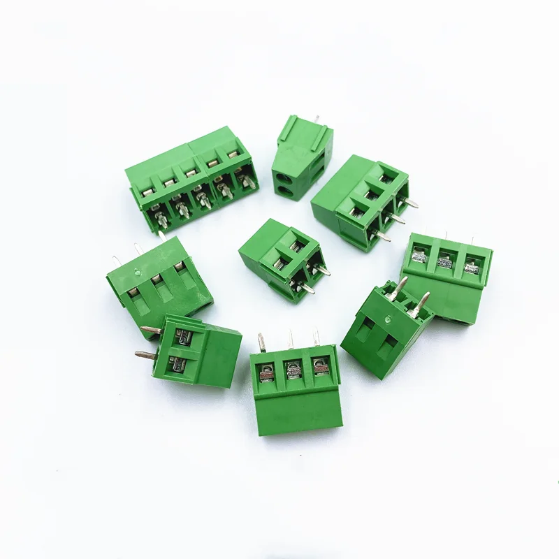 Screw Terminal Block 10Pcs KF128-2Pin/3Pin 2.54 / 3.5 / 3.81 5.0 7.5mm Spacing Terminal Block Splice Terminal Screw Type PCB Screw