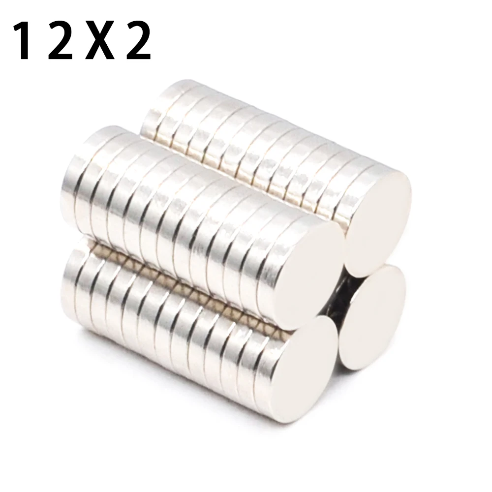 

1000pcs/lot D 12x2 mm N35 Strong Disc NdFeB Rare Earth Magnet 12*2 mm Neodymium Magnets 12MM X 2MM