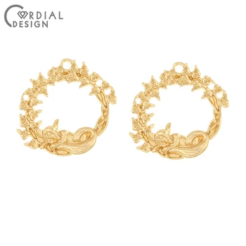 

Cordial Design 100Pcs 25*26MM Jewelry Accessories/Charms/Hand Made/Loop Shape/Earring Findings/DIY Jewelry Making/Pendant