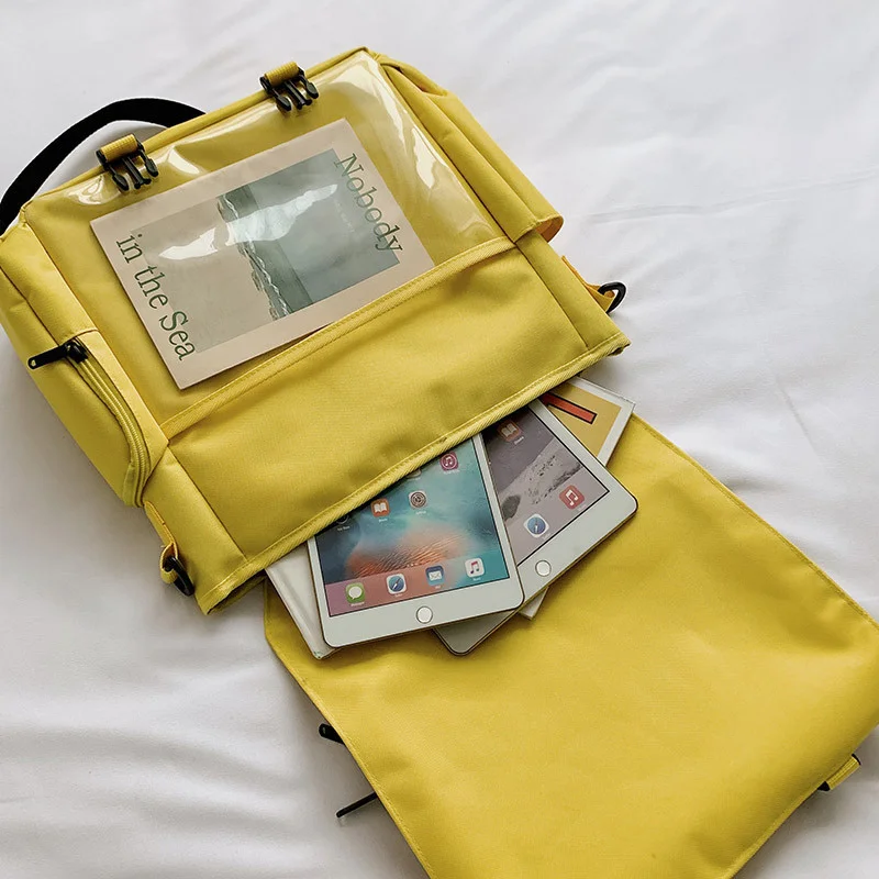 New Fashion Ita Bag Backpack Clear Pocket for Women Large Capacity Girls Transparent Shoulder Itabag Street Back Packs 6