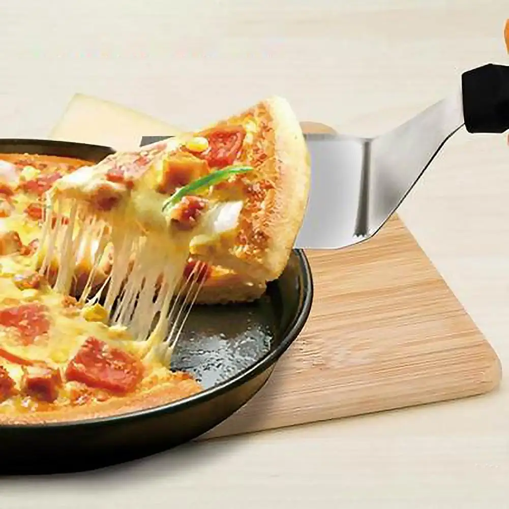 Grill Shovel Extra Thick Wear-resistant Rustless Durable Heat-resistant Stainless Steel Grill Fork Tong Scraper Barbecue Tools
